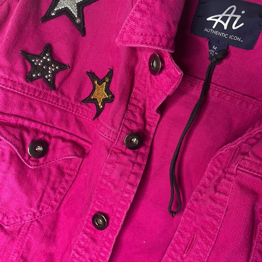 Y2K Pink Denim jacket - Picture 2 of 2